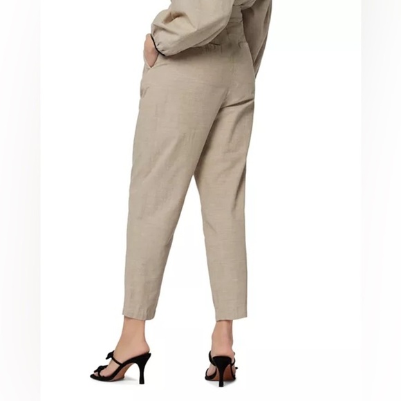JOIE 100% Cotton Nadia Pants in Oatmeal Light Academia Pleated Size 0 NWT - Picture 5 of 11